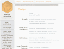 Tablet Screenshot of le-temps-imaginaire.fr
